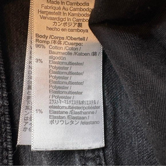 MADEWELL Tomboy Straight Jeans in Lunar Wash Black Style #MB500, Sz 27 - Picture 16 of 16